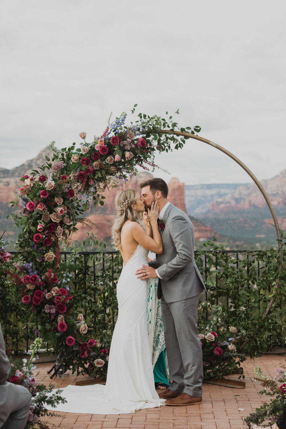 bride and groom during wedding ceremony