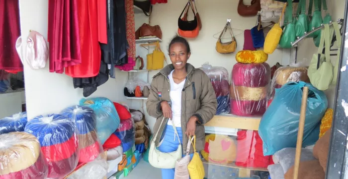 Nebiyat Jibril, 25, in Her Shop